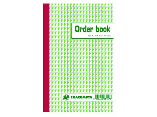 Orderboek Exacompta 210x135mm 50x3vel lijn