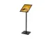 OUTLET Menustandaard Design Standaard Zwart 25 mm Rechte Hoeken A3