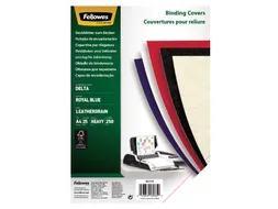 Voorblad Fellowes A4 lederlook royal blauw 25 stuks