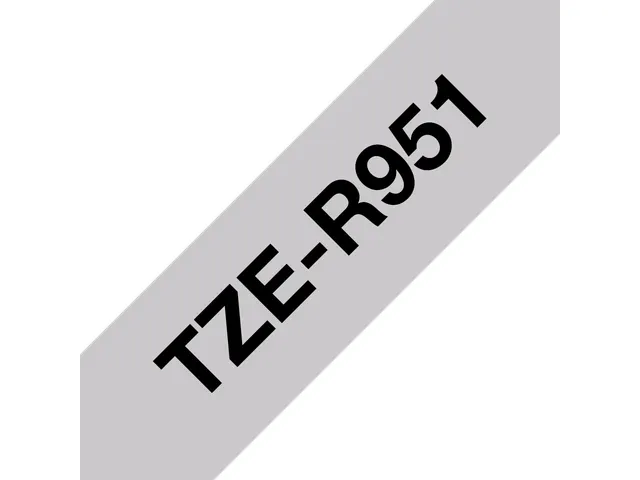 Brother TZe-R951 stoflint zwart op zilver - breedte 24 mm, lengte 4 me