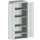 kast met geperforeerde platen,HxBxD 2000x800x525mm,4xStalen bodem