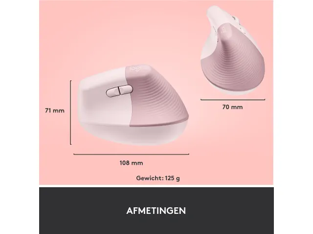 Logitech Lift Souris Ergonomique Verticale, Sans Fil, Bluetooth ou ré