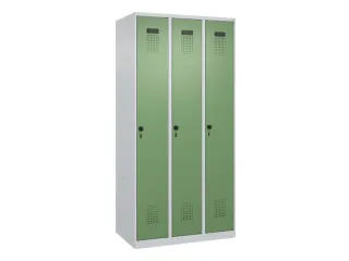 locker,HxBxD 1850x900x500mm,3vak,vak B 300mm,draaigrendel - 3