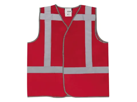 M-Wear 0178 verkeersvest RWS Fluo Rood Maat 3XL/4XL