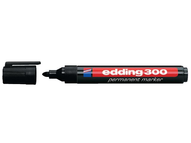 Viltstift edding 300 rond zwart 1.5-3mm | EddingMarker.nl