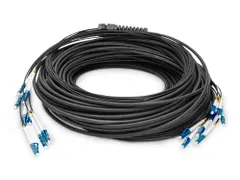 Universele breakout glasvezelkabel multimode OS2 50m 8 vezels LC/UPC