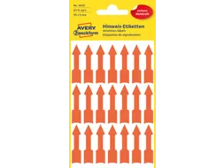Avery Zweckform 3008 markeringspijlen 39x9mm lichtrood 189 stuks
