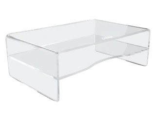 Acryl Monitorverhoger Met Brievenbak 120mm - 1