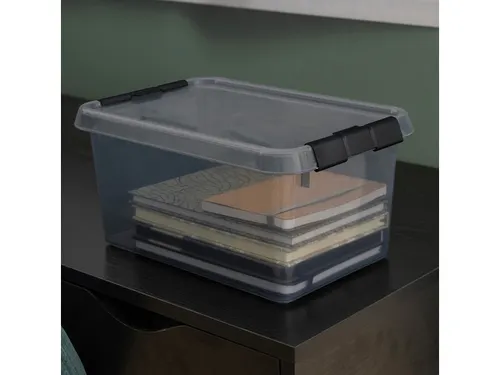 Comfort Line opbergbox 6L transparant grijs - 30x20x14,5cm