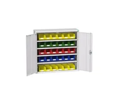 Systeemkast 1000x1050x350mm 30bakken 4xlegbord RAL7035