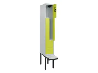 Z-garderobekast,HxBxD 2120x300x815mm,2vak,vak B 300mm,cil.-slot - 2