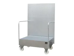 Verrijdbare Opvangbak,V. 2X200L Vat,Opvangvol. 215L