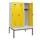 locker met bank,HxBxD 1950x1200x815mm,3vak,vak B 400mm,draaigrendel
