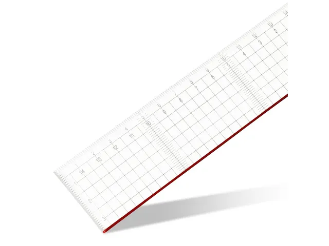Règle à découper Plexiglas Biseau de coupe 30cm