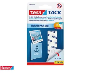 Dubbelzijdige kleefpads Tesa tack transparant 72stuks - 2