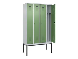 locker voor scheiding van kleding,HxBxD 2120x1200x500mm,4vak - 1