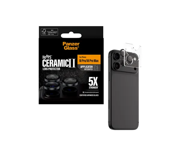 PanzerGlass Hoops Ceramic Camera Lens Protector iPhone 18 Pro | 1