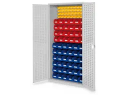 kast met sleufplaat m. bakken,HxBxD 1950x1000x410mm,92bakken PE