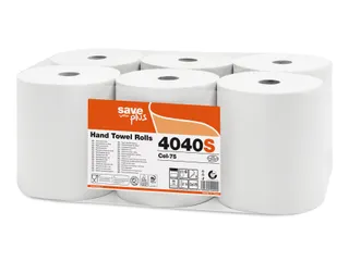 Handdoekrol Celtex Save 2-laags wit 130 meter krimp a 6 rol - 1