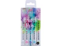Ecoline Brush pen etui van 5 stuks pastelkleuren