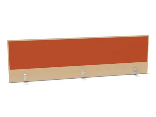 opzetpaneel bureau aanbouw achter B 2000mm NE-esdoorn BN3012-oranje