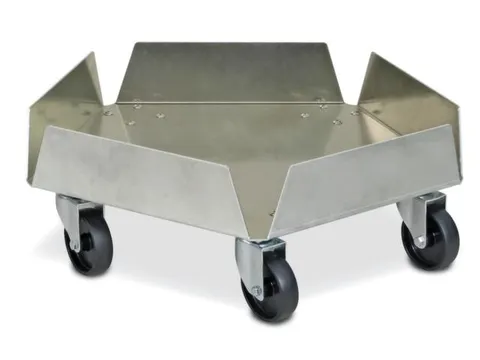 Tonroller,v. 35/100l ton,draagverm. 250kg,H 200mm,frame aluminium