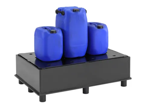 Opvangbak Hdpe Bxdxh 1270x870x400mm V. 2x220l M. Poten Pe Plaat