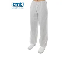 Pp Non Woven Broek Wit Uni-size 100 Stuks