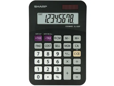 Calculator Sharp-EL330FBBK zwart desktop