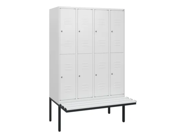 Dubbeldekse dekenkist,HxBxD 1950x1200x815mm,4x2vak.,vak B 300mm