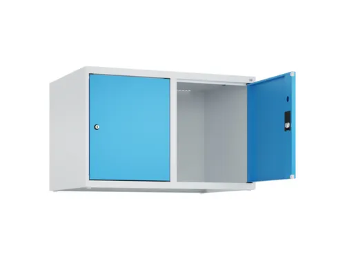 opzetkast,v. locker,2vak.,vak B 400mm,HxBxD 500x800x500mm,vleugeldeur