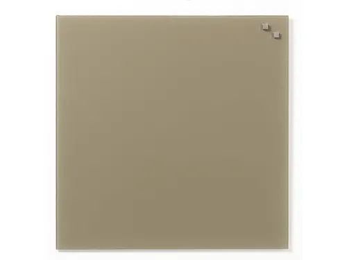 Glasmagneetbord Naga 45x45cm beige