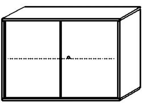 kantoorkast,HxBxD 770x1000x430mm,decor romp noten,decor front noten