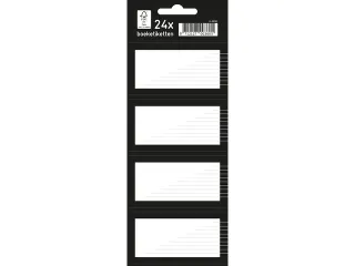 Boeketiket Kangaro 24 etiketten 6 vellen van 4 stuks zwart - 1