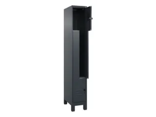 Z-garderobekast,HxBxD 1950x300x500mm,vak B 150/300mm,draaigrendel - 2
