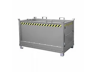 klapbodemcontainer,HxLxB 1145x1040x1845mm,1,5m³,hijsogen,vorksloffen - 1