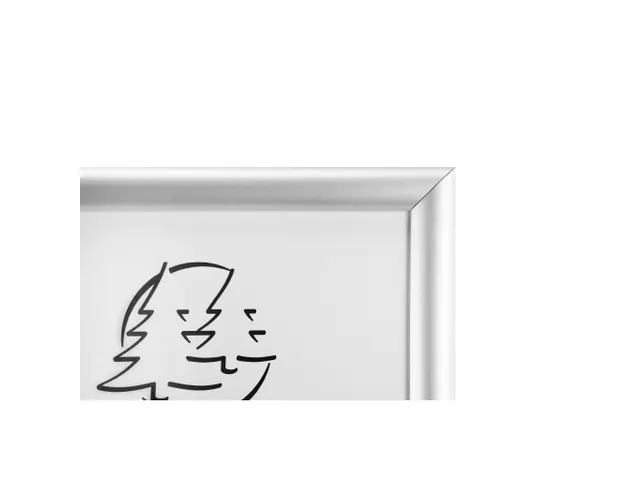 Wand poster lijst A3 aluminium/kristal