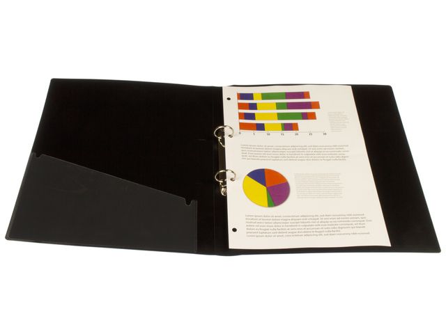 Ring Binder DONAU, PP, A4/2R/20mm, black
