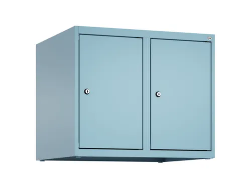 opzetkast,v. locker,2vak.,vak B 300mm,HxBxD 500x600x500mm,cilinderslot