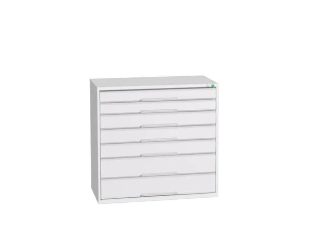 ladekast HxBxD 1000x1050x550mm 7laden romp RAL7035 front RAL7035