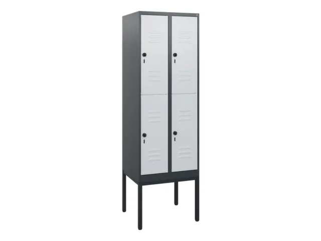 dubbeldekse locker,HxBxD 1950x600x500mm,2x2vak.,vak B 300mm
