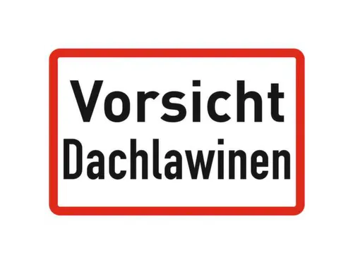 aanwijzingsbord,Pas op! Daklawines,aluminium gemerkt,gemoffeld