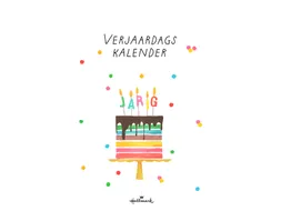 Verjaardagskalender kort Pretty Cute 21x30cm