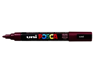 Verfstift Posca PC5M Medium Punt 1,8-2,5mm Wijnrood - 2