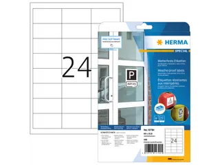 HERMA 10794 Weerbestendige etiketten A4 66x33,8mm Wit 480 stuks - 1