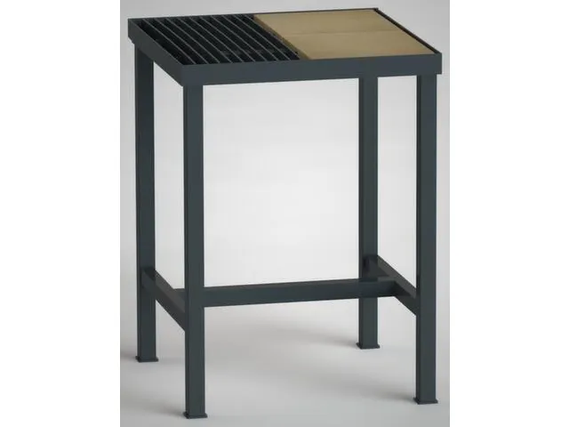 lastafel,HxBxD 855x625x625mm,blad rooster/vuurvaste steen