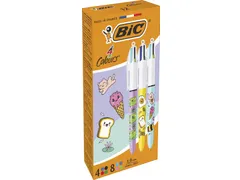 4-kleurenbalpen Kawai doos van 12 stuks assorti