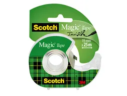 Plakband Scotch Magic 810 19mmx25m onzichtbaar + plakhandhouder