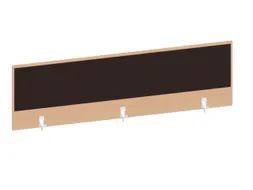 baliepaneel,v. bureau,aanbouw achter,B 1600mm,NE-esdoorn,BN2036-bruin