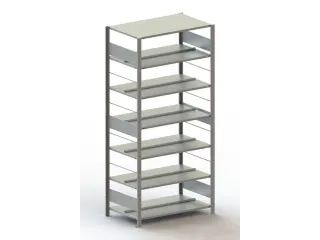 dossierstelling,grondveld,HxBxD 2200x1056x636mm,vaklast 80kg - 1